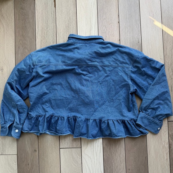 Zara Classic Blue Denim Shirt - Picture 6 of 6